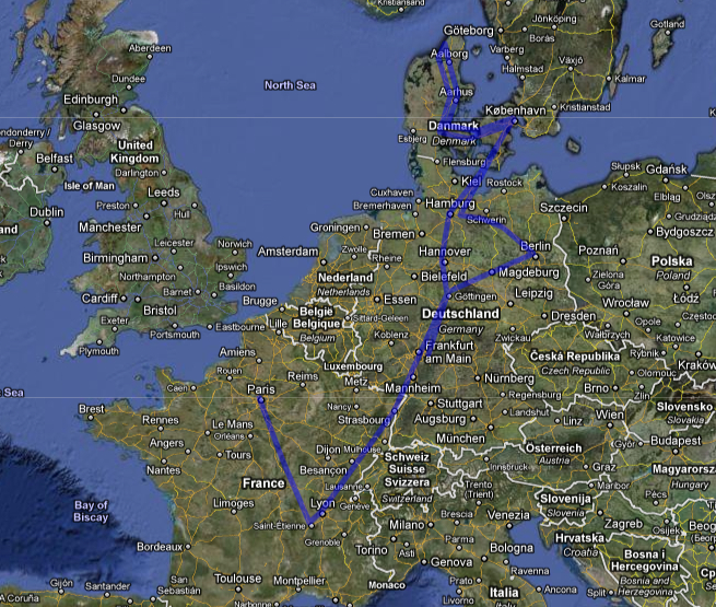 My European trip 2011: France, Germany and Denmark :)