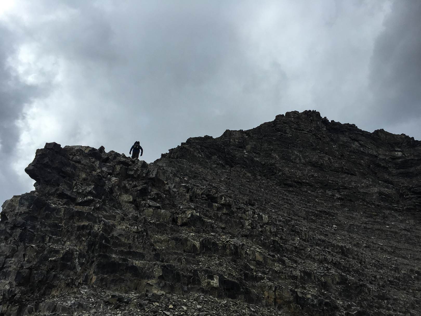 Dan approaches the summit