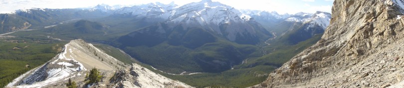 Panoramic, almost at the summit