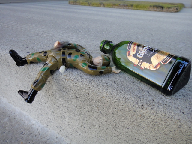 Having already climbed Nihahi, Sergeant Stroker stayed  home and relaxed. A little too much.