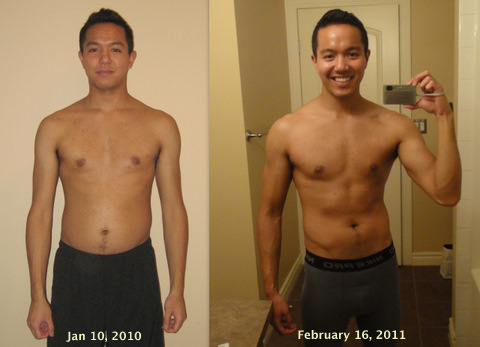 My progression in a little over a year. Some difference, but always room for improvement. Time for another hard core round!