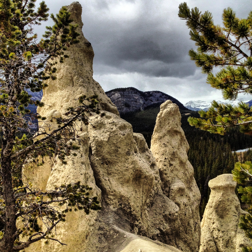 The hoodoos in Banff