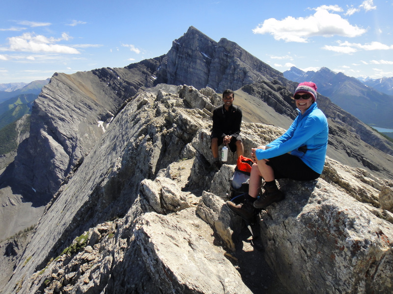 Robin and Adriane relaxing at the summit