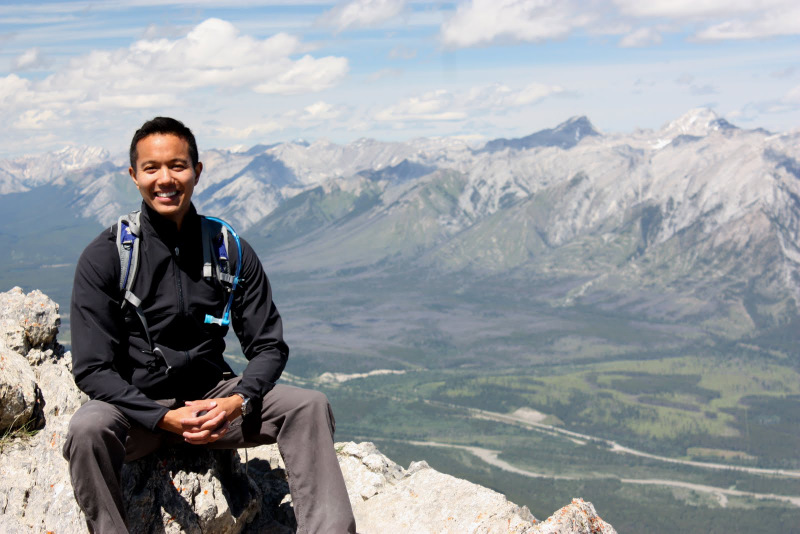 Me and the view from the summit