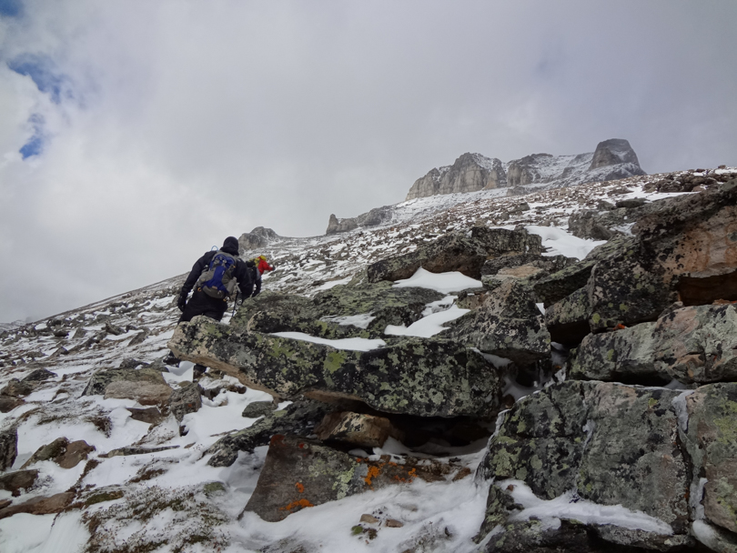 A snowy scramble to the summit of Mount Eiffel