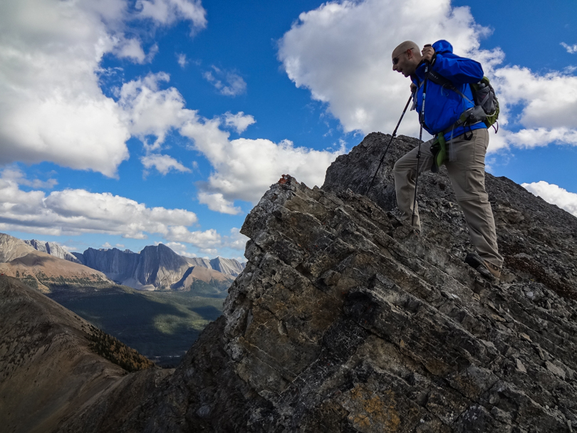 Looking over the edge. Yikes!
