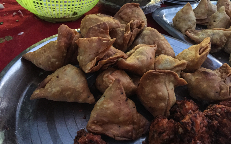 Vegetarian samosas