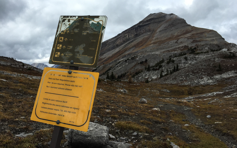 View of Snow Peak from Burstall Pass. Banff National Park is a few steps away!
