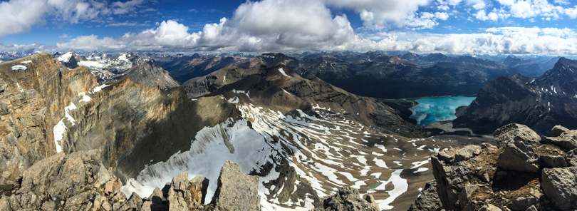 Panoramic from the summit of Mount Thompson