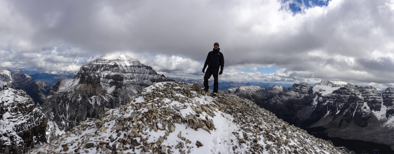 At the summit of Mount Eiffel. Temple totally photobombed my shot!