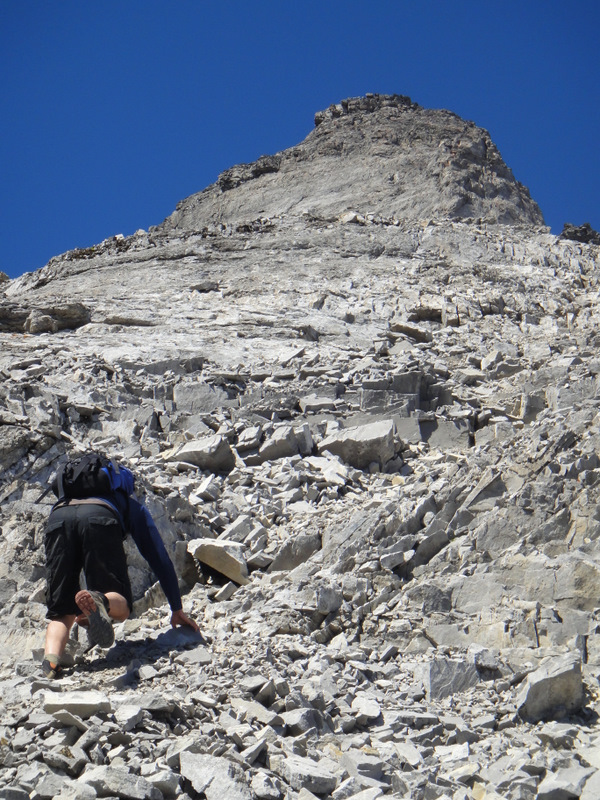 The final scree scramble :S