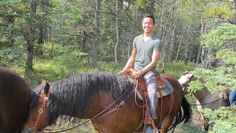 I’m on a horse. All I need is my hat.