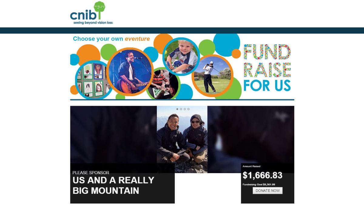 Everest Base Camp and the&nbsp;CNIB