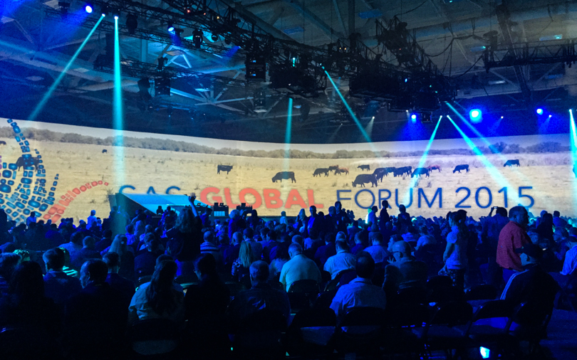 A packed room for the opening session.