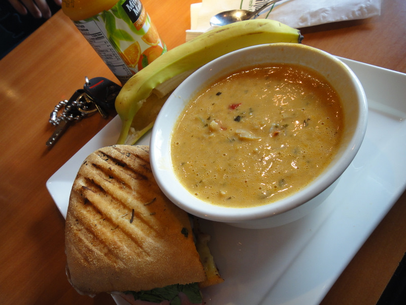 My lunch at Williams. That's Wicked Thai soup. It was wicked.