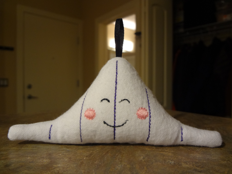 It’s a normal distribution Christmas ornament! So. Cool.