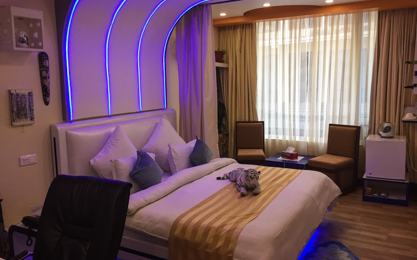 My fancy room at the Royal Penguin Boutique Hotel and Spa