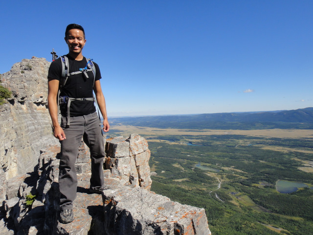 Incredible views. It’s a straight fall to the right :S