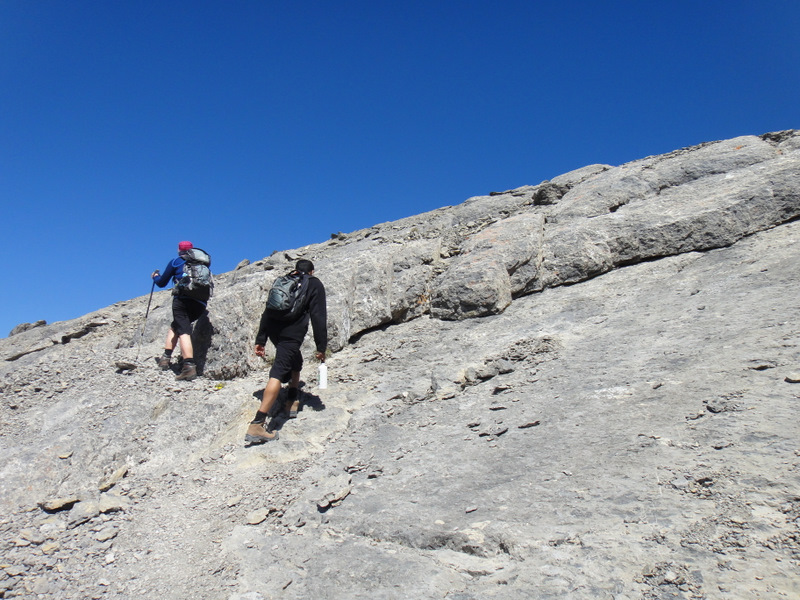 Adriane and Robin- a scramble to the summit