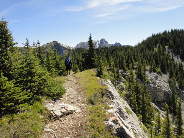 Walking along the ridge