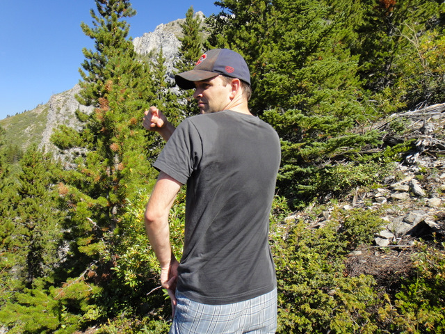 Gross. It was a very hot day for hiking.