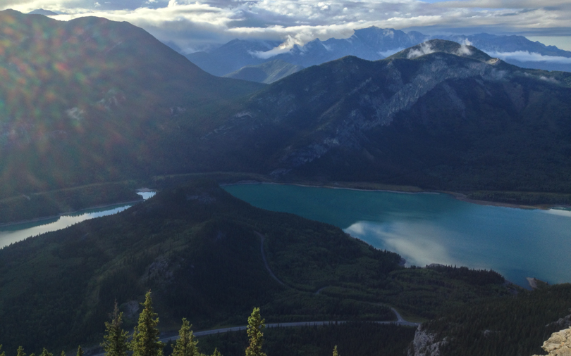A lovely view of Barrier Lake