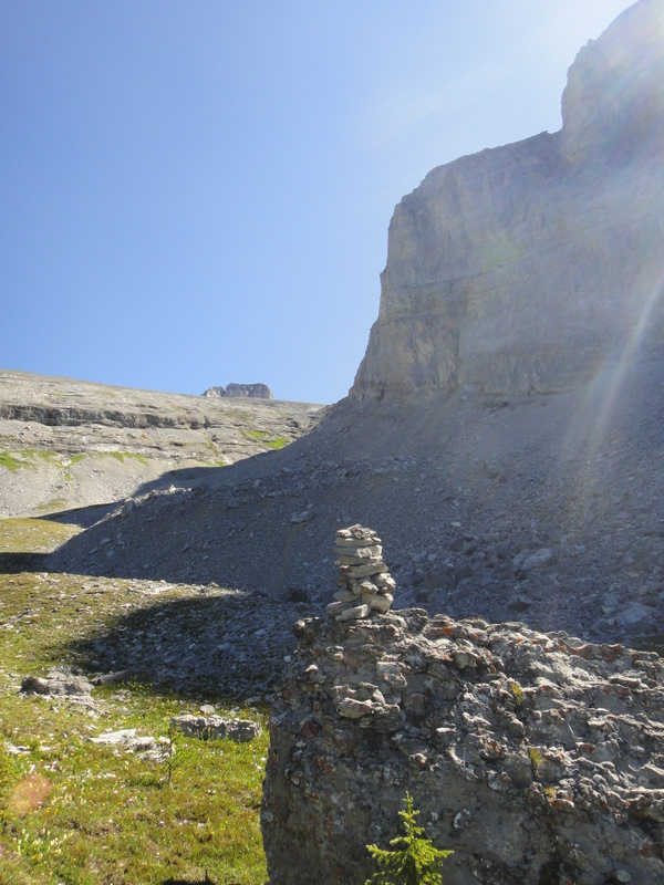 About to hike up the gully. Read’s Ridge on the right.