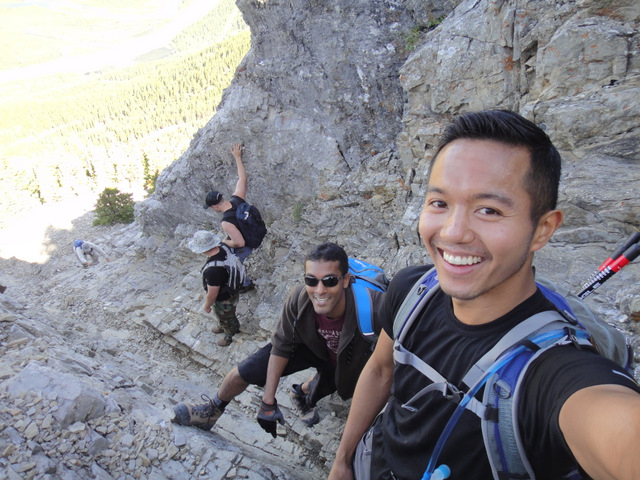 At the second climbing spot. We’re having so much fun!