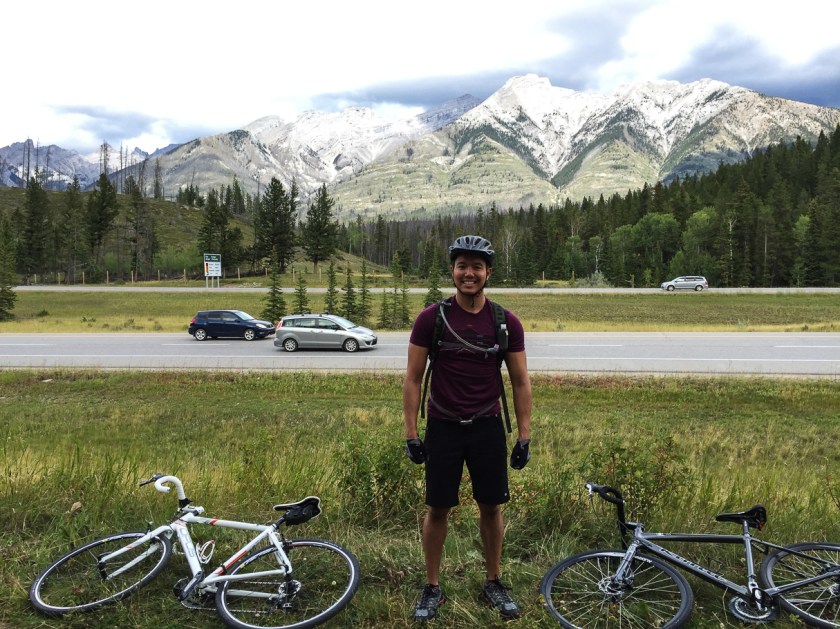 Stopping for a rest... beside the highway.