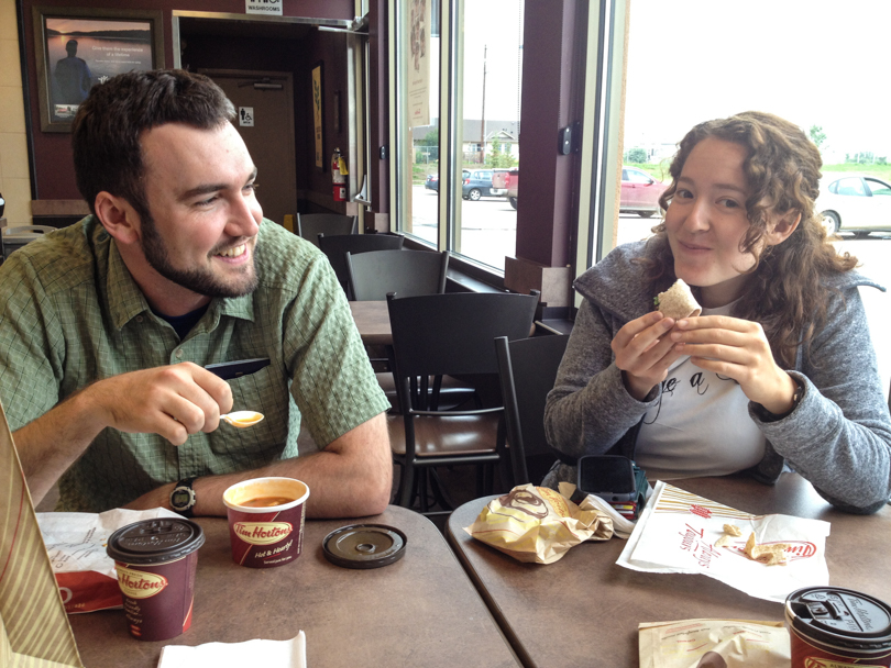 Requisite Timmies road-trip stop... especially for my American friends