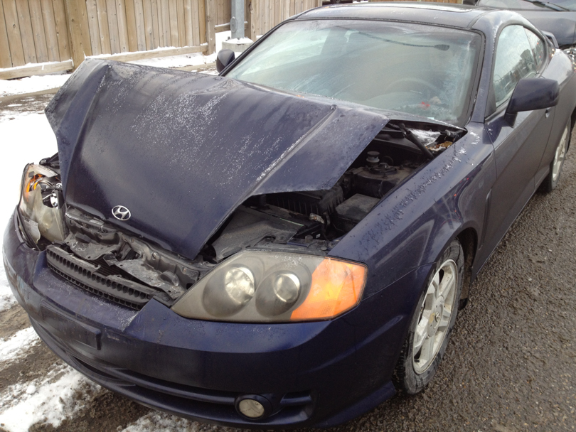 This was the other guy's car. Apparently my bumper didn't appreciate the hit too much.