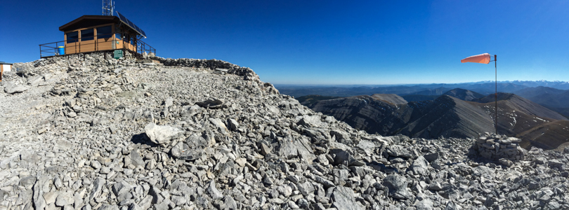 The view from the helicopter pad at the summit. Gorgeous!