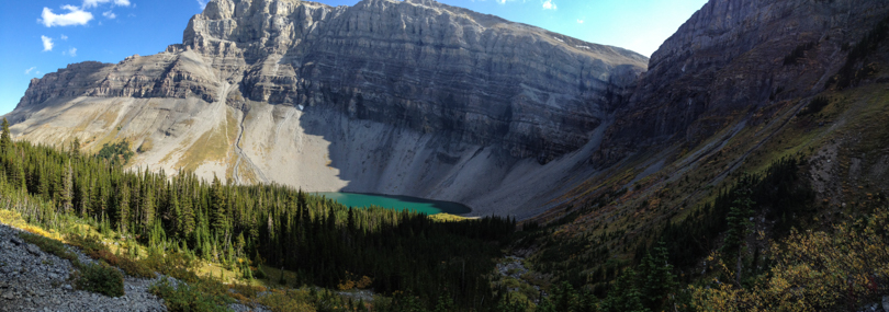 Bourgeau Lake with Mount Bourgeau in the background