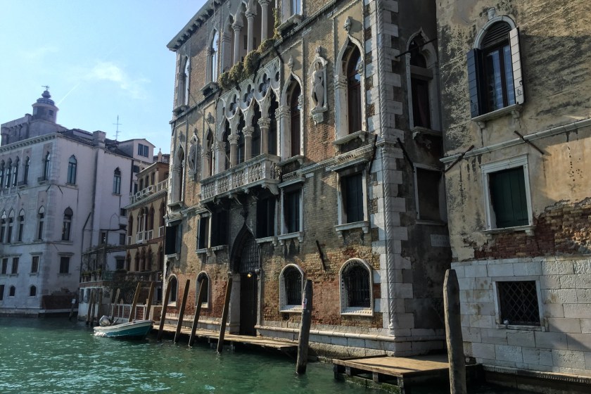 Take the No 1 vaporetto and admire the buildings along the Grand Canal