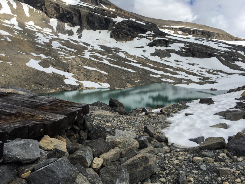 This glacial lake was our water source