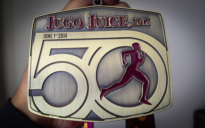 50th Anniversary Jugo Juice 10k medal!