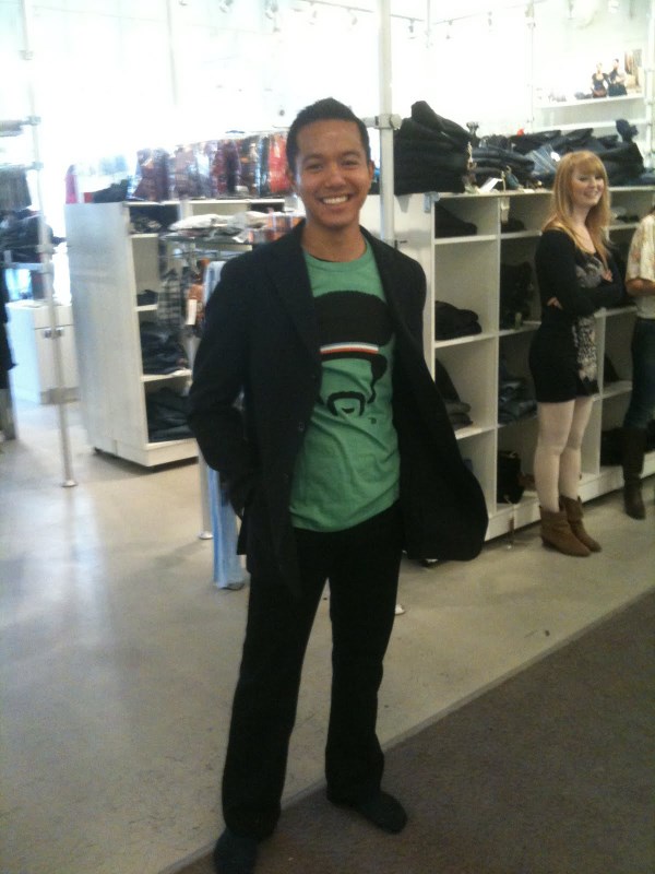 I would have never worn a T-shirt like this. But it works!