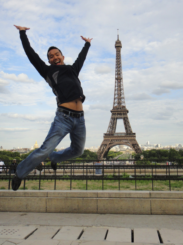 "I'm happy to be in Paris!"