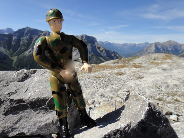 A blurred Sergeant Stroker. Gotta keep it PG!