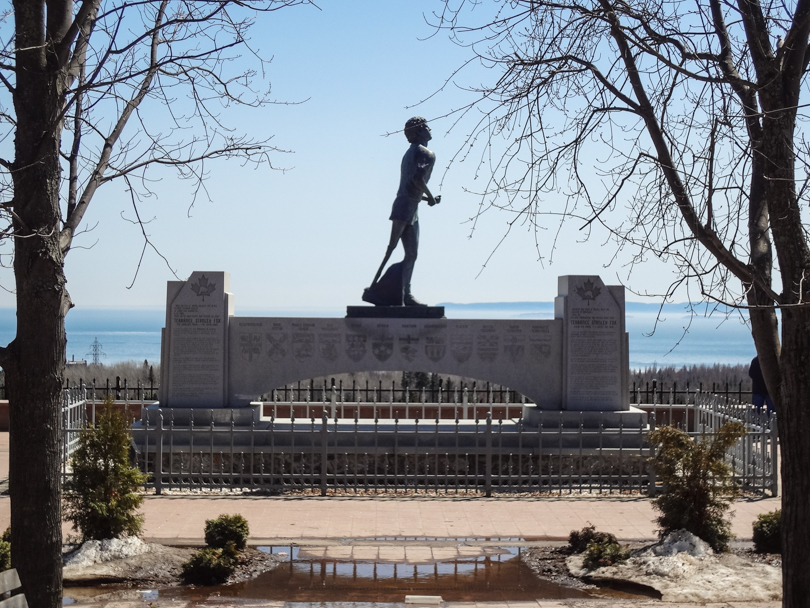 The Terry Fox monument in Thunder Bay