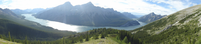 Panoramic from the mountain plateau