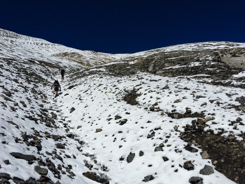 The last exhausting push to the peak