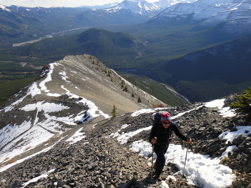 Hiking to the ridge