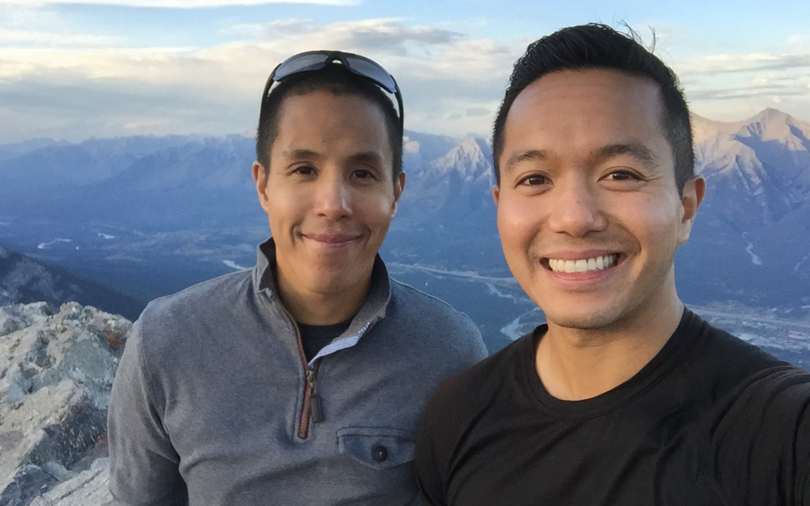 It's was so awesome to hike to this summit with my bro!