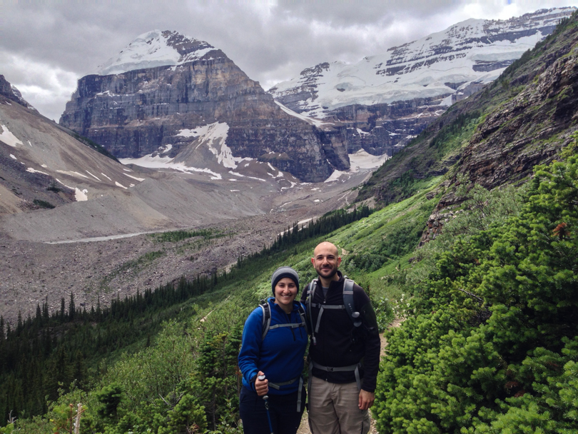 Hiking along the Highline Trail