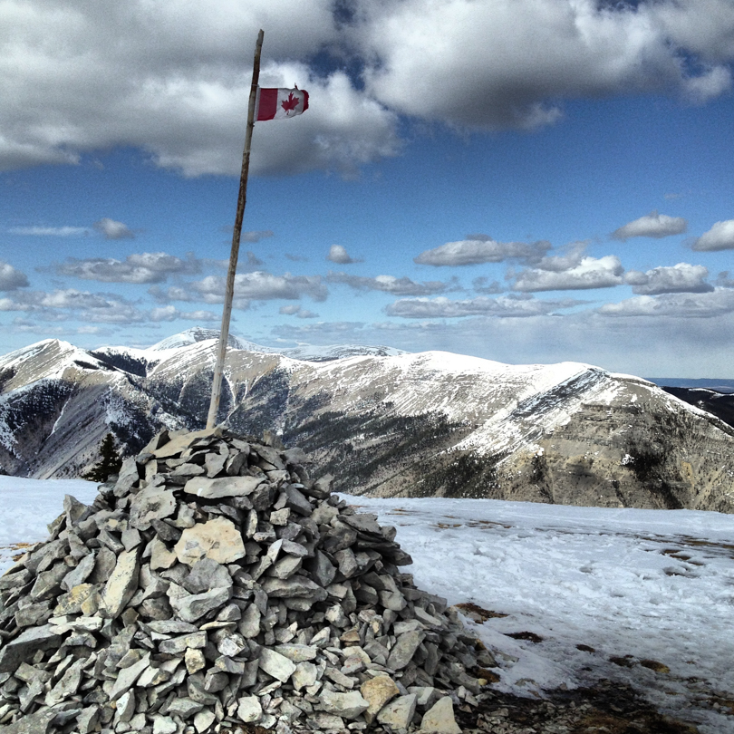 Reaching the top of Prairie Mountain