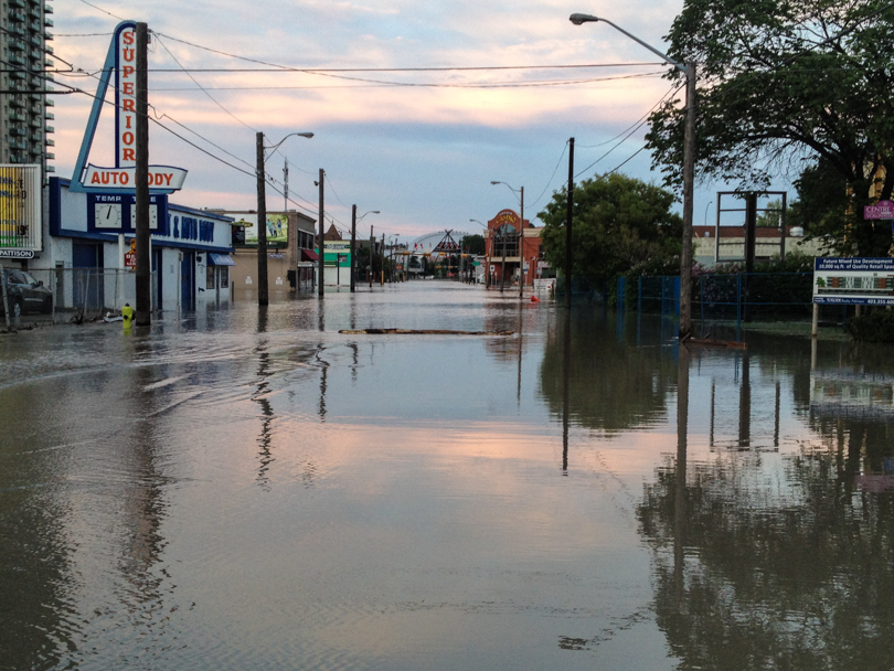 Looking toward the Stampede Grounds