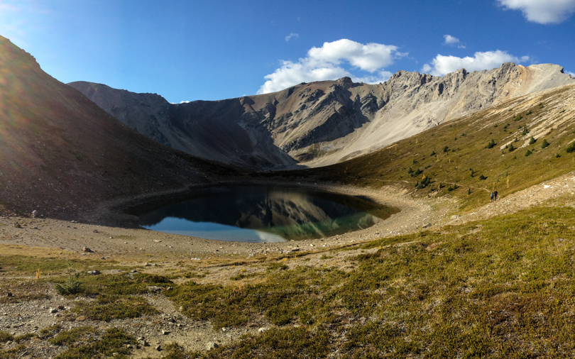 Ascending to Harvey Pass