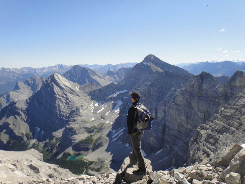 Taking a break to admire the view