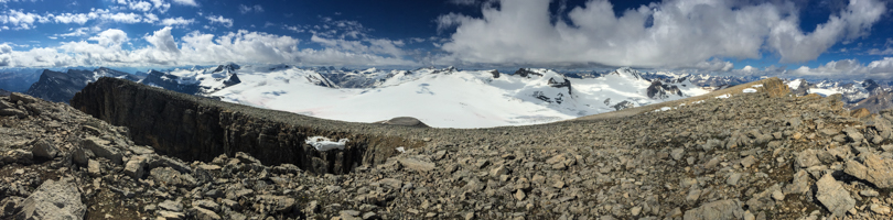 Panoramic of the Wapta Icefield